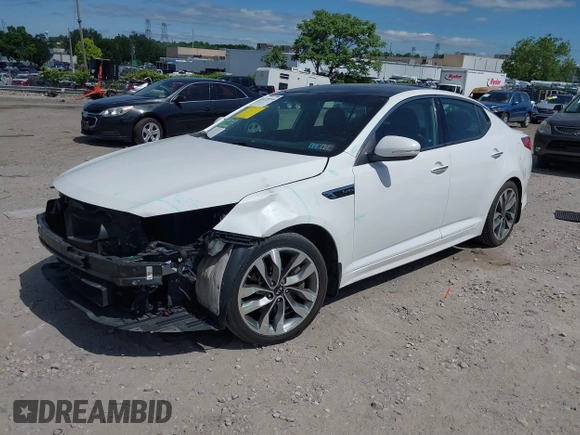 2015 Kia Optima SX Turbo with VIN 5XXGR4A60FG383315, listed as a IAAI auction lot 42299144 with 95,615 mi miles and . Bid and sale history available at DreamBid. Image 16.