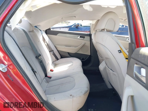 2017 Hyundai Sonata SE with VIN 5NPE24AF3HH450511, listed as a IAAI auction lot 41931105 with 22,624 mi miles. Bid and sale history available at carsss.com. Image 7.