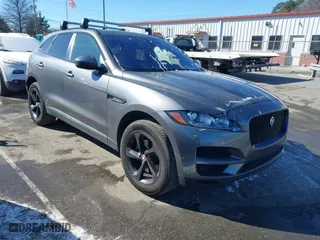 2018 Jaguar F-PACE 30t Premium with VIN SADCJ2GX4JA290073, listed as a IAAI auction lot 41399044 with 106,624 mi miles. Bid and sale history available at carsss.com. Image 1.