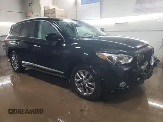 2015 Infiniti QX60 with VIN 5N1AL0MM9FC552706, listed as a Copart auction lot 45138455 with 75,542 mi miles and Salvage Title. Bid and sale history available at carsss.com. Image 4.