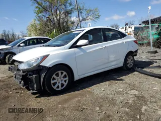 2013 Hyundai Accent GLS with VIN KMHCT4AE7DU527596, listed as a Copart auction lot 52080145 with 152,223 mi miles and Salvage Title. Bid and sale history available at carsss.com. Image 1.