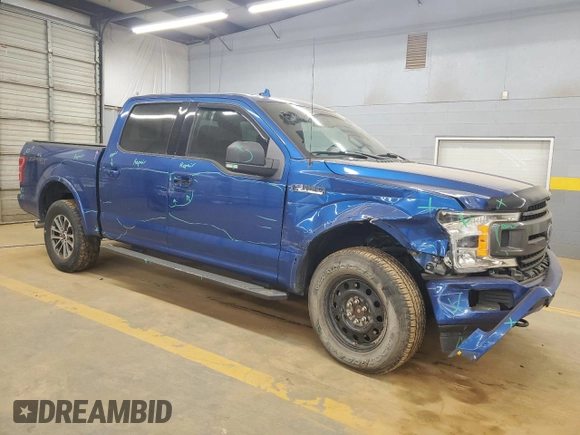 2018 Ford F-150 XL with VIN 1FTEW1E53JFA62022, listed as a Copart auction lot 49797055 with 118,501 mi miles and Salvage Title. Bid and sale history available at carsss.com. Image 4.