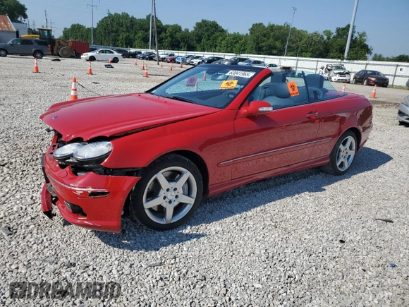 2005 Mercedes-Benz CLK 500 with VIN WDBTK75J65F148366, listed as a Copart auction lot 63041965 with Not provided miles and Salvage title. Bid and sale history available at DreamBid. Image 1.