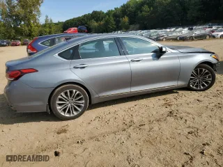 2017 Genesis G80 3.8L with VIN KMHGN4JE2HU211489, listed as a Copart auction lot 70953334 with 60,810 mi miles and Salvage Title. Bid and sale history available at carsss.com. Image 3.