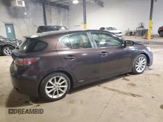 2011 Lexus CT 200h with VIN JTHKD5BH4B2043534, listed as a Copart auction lot 52693605 with 218,142 mi miles and Salvage Title. Bid and sale history available at DreamBid. Image 3.