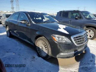 2018 Mercedes-Benz S 560 with VIN WDDUG8GB5JA382224, listed as a Copart auction lot 88408125 with 80,825 mi miles and Salvage Title. Bid and sale history available at carsss.com. Image 4.