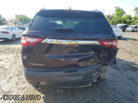 2020 Chevrolet Traverse LT with VIN 1GNERHKW7LJ215828, listed as a Copart auction lot 61087665 with 49,557 mi miles and Salvage title. Bid and sale history available at DreamBid. Image 6.