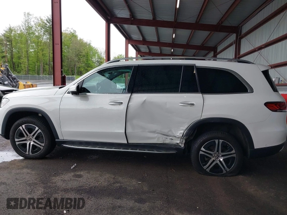 2021 Mercedes-Benz GLS 450 z VIN 4JGFF5KE9MA572260, wystawiony jako IAAI lot #42287425 z przebiegiem 65 510 mil mil oraz . Historia ofert i sprzedaży dostępna na DreamBid. Obrazek 14.