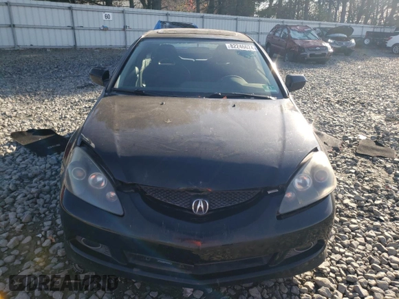 2005 Acura RSX with VIN JH4DC54885S008931, listed as a Copart auction lot 82246624 with 324,625 mi miles and Salvage Title. Bid and sale history available at carsss.com. Image 5.
