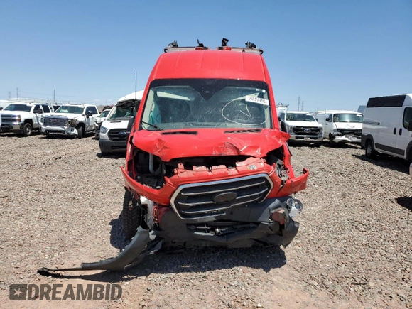 2020 Ford Transit Cargo with VIN 1FTBR1XG7LKB16358, listed as a Copart auction lot 59807995 with 72,135 mi miles and Salvage title. Bid and sale history available at DreamBid. Image 5.
