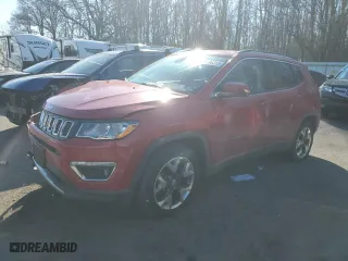 2019 Jeep Compass Limited with VIN 3C4NJCCB5KT819366, listed as a Copart auction lot 88596315 with 75,333 mi miles and Salvage Title. Bid and sale history available at carsss.com. Image 1.