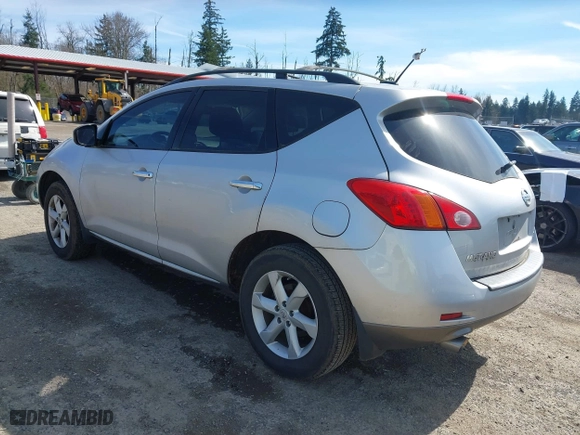 2009 Nissan Murano SL with VIN JN8AZ18WX9W114112, listed as a IAAI auction lot 41860833 with 203,676 mi miles. Bid and sale history available at carsss.com. Image 3.