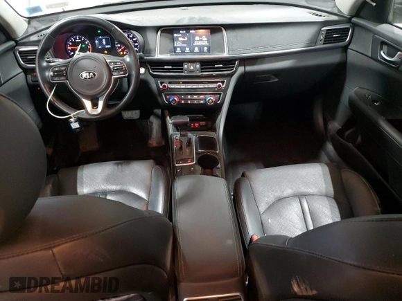 2017 Kia Optima EX with VIN 5XXGU4L39HG177348, listed as a Copart auction lot 50058575 with 28,632 mi miles and Salvage title. Bid and sale history available at DreamBid. Image 8.