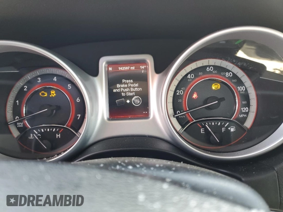 2012 Dodge Journey GT with VIN 3C4PDCEG7CT315704, listed as a Copart auction lot 44330605 with 142,507 mi miles and Salvage Title. Bid and sale history available at DreamBid. Image 9.