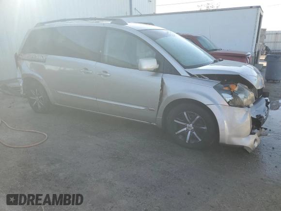 2006 Nissan Quest S Special Edition with VIN 5N1BV28UX6N116777, listed as a Copart auction lot 80316754 with 145,509 mi miles and Salvage Title. Bid and sale history available at carsss.com. Image 4.