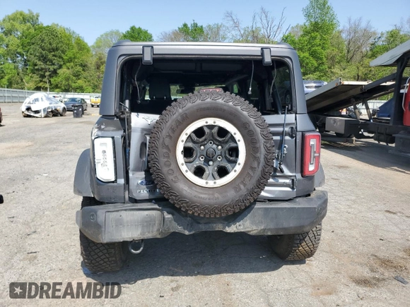 2024 Ford Bronco Outer Banks с VIN 1FMEE8BP1RLA57668, выставлен на аукционе Copart как лот 49614705 с пробегом 20 969 миль миль и Списание • Salvage title. История ставок и продаж доступна на DreamBid. Изображение 6.