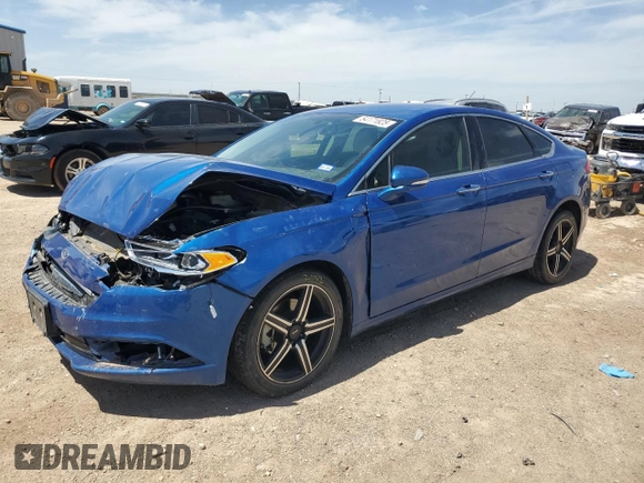 2018 Ford Fusion Titanium z VIN 3FA6P0D93JR187966, wystawiony jako Copart lot #54171825 z przebiegiem 86 575 mil mil oraz Szkoda całkowita • Salvage title. Historia ofert i sprzedaży dostępna na DreamBid. Obrazek 1.
