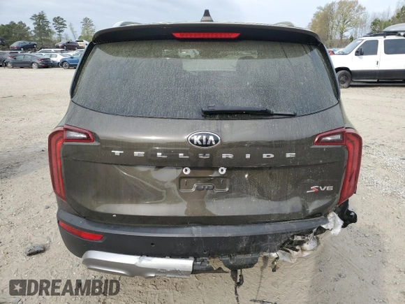 2021 Kia Telluride S with VIN 5XYP64HC1MG190099, listed as a Copart auction lot 51668005 with 60,978 mi miles and Salvage title. Bid and sale history available at DreamBid. Image 6.