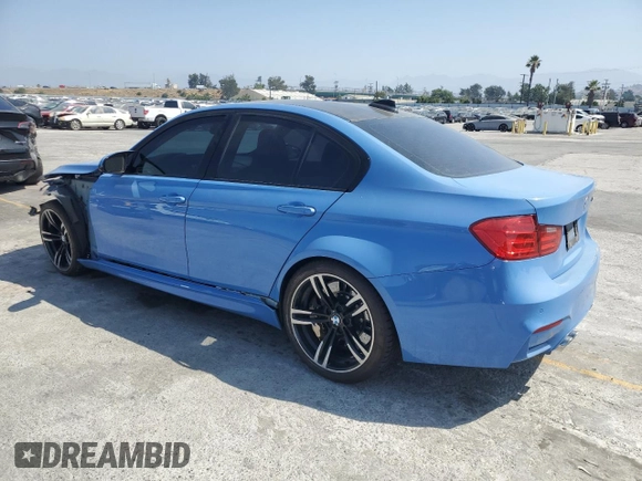 2015 BMW M3 with VIN WBS3C9C52FJ276160, listed as a Copart auction lot 61135805 with 71,708 mi miles and Salvage title. Bid and sale history available at DreamBid. Image 2.