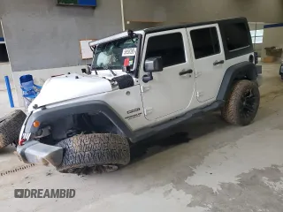 2017 Jeep Wrangler Unlimited Sport with VIN 1C4HJWDG4HL521307, listed as a Copart auction lot 56558395 with Not provided miles and Salvage title. Bid and sale history available at DreamBid. Image 1.