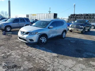 2015 Nissan Rogue SV with VIN KNMAT2MV9FP529332, listed as a IAAI auction lot 41732719 with 103,518 mi miles. Bid and sale history available at carsss.com. Image 2.