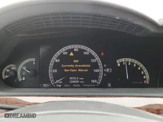 2009 Mercedes-Benz S-Class 5.5L V8 with VIN WDDNG71X59A245895, listed as a Copart auction lot 44046305 with 126,026 mi miles and Salvage Title. Bid and sale history available at carsss.com. Image 9.