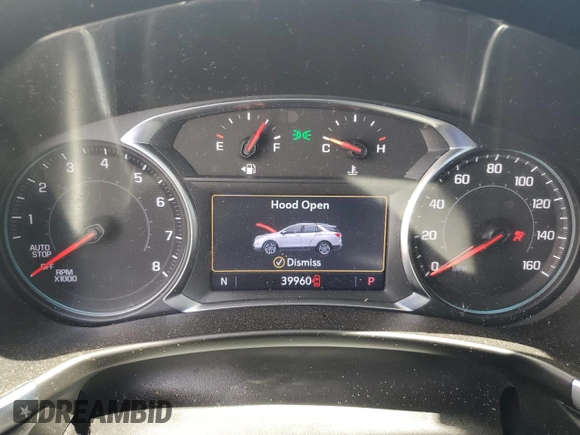 2023 Chevrolet Equinox LT with VIN 3GNAXUEG0PS141237, listed as a Copart auction lot 57030815 with 39,960 mi miles and Salvage title. Bid and sale history available at DreamBid. Image 9.