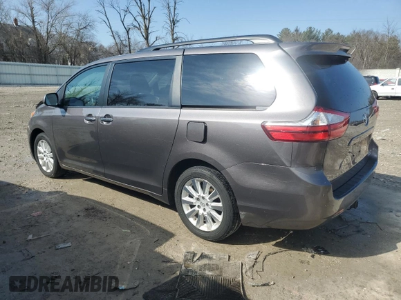 2015 Toyota Sienna Ltd with VIN 5TDDK3DC3FS127574, listed as a Copart auction lot 52703385 with 143,544 mi miles and Clean Title. Bid and sale history available at carsss.com. Image 2.