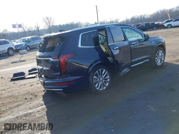 2024 Cadillac XT6 AWD Premium Luxury with VIN 1GYKPDRS2RZ737851, listed as a IAAI auction lot 41155253 with 7,988 mi miles. Bid and sale history available at carsss.com. Image 4.