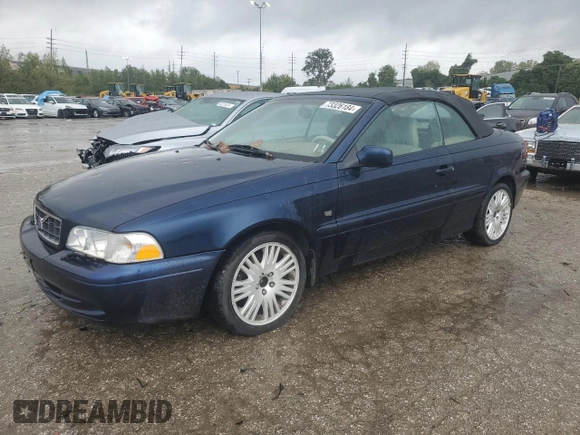 2003 Volvo C70 with VIN YV1NC62D73J035711, listed as a Copart auction lot 73326184 with 101,767 mi miles and Salvage Title. Bid and sale history available at carsss.com. Image 1.