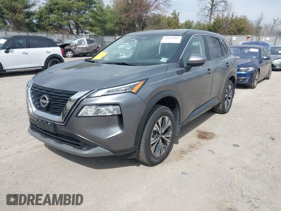 2023 Nissan Rogue SV with VIN JN8BT3BB4PW476716, listed as a IAAI auction lot 41853683 with 36,630 mi miles. Bid and sale history available at carsss.com. Image 2.