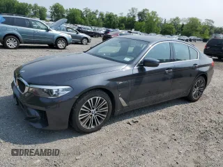2018 BMW 5 Series 530e xDrive with VIN WBAJB1C52JG623900, listed as a Copart auction lot 58125105 with 101,615 mi miles and Salvage title. Bid and sale history available at DreamBid. Image 1.