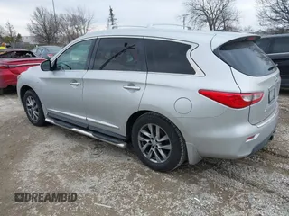 2014 Infiniti QX60 with VIN 5N1AL0MM1EC542752, listed as a IAAI auction lot 41682429 with 134,712 mi miles. Bid and sale history available at carsss.com. Image 3.