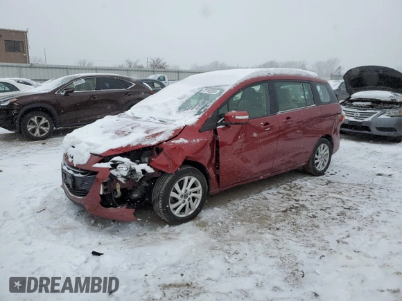 2014 Mazda 5 Sport with VIN JM1CW2BL5E0172739, listed as a Copart auction lot 37702334 with 105,329 mi miles and Salvage Title. Bid and sale history available at DreamBid. Image 1.