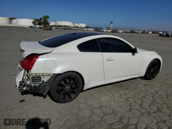 2008 Infiniti G37 Journey with VIN JNKCV64E38M111037, listed as a Copart auction lot 55706405 with 208,050 mi miles and Salvage Title. Bid and sale history available at DreamBid. Image 3.