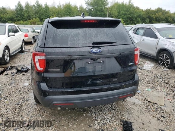 2016 Ford Utility Police Interceptor with VIN 1FM5K8AR3GGA63053, listed as a Copart auction lot 71451194 with 109,290 mi miles and Salvage Title. Bid and sale history available at carsss.com. Image 6.