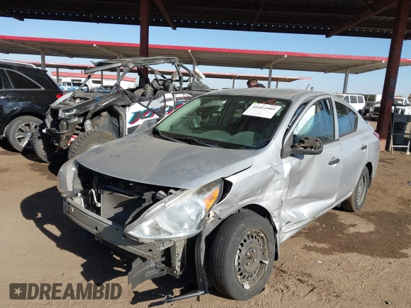 2015 Nissan Versa SV with VIN 3N1CN7AP7FL958280, listed as a IAAI auction lot 41414909 with 93,045 mi miles. Bid and sale history available at carsss.com. Image 2.