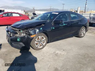 2016 Honda Civic Sedan LX with VIN 19XFC2F5XGE216617, listed as a Copart auction lot 50239095 with 106,681 mi miles and Salvage Title. Bid and sale history available at carsss.com. Image 1.
