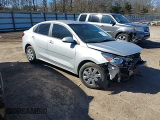 2022 Kia Rio S with VIN 3KPA24AD2NE447421, listed as a IAAI auction lot 41682873 with 52,963 mi miles. Bid and sale history available at carsss.com. Image 1.