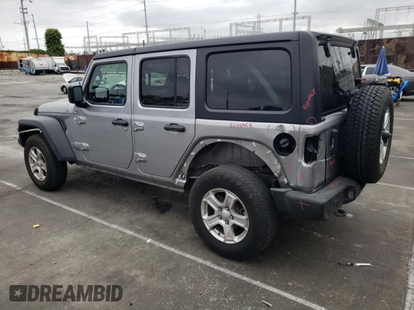 2021 Jeep Wrangler Unlimited Willys with VIN 1C4HJXDN2MW515423, listed as a Copart auction lot 55678745 with 42,169 mi miles and Salvage Title. Bid and sale history available at DreamBid. Image 2.