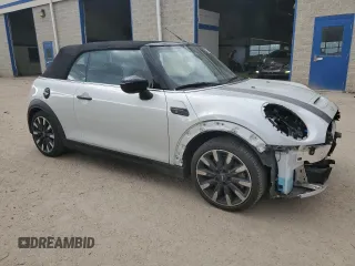 2022 MINI Convertible Cooper S with VIN WMW43DL06N3N43108, listed as a Copart auction lot 76224404 with 14,494 mi miles and Salvage Title. Bid and sale history available at carsss.com. Image 4.