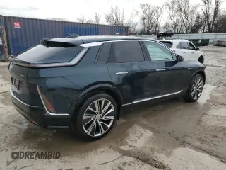 2024 Cadillac LYRIQ Luxury z VIN 1GYKPSRL5RZ113071, wystawiony jako Copart lot #47227525 z przebiegiem 5 386 mil mil oraz Szkoda całkowita • Salvage title. Historia ofert i sprzedaży dostępna na DreamBid. Obrazek 3.