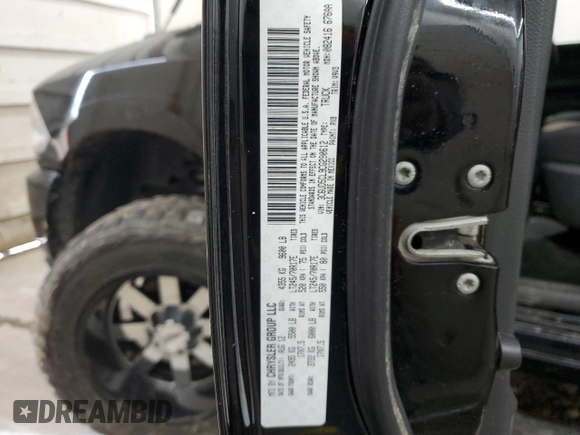 2012 Ram 2500 ST with VIN 3C6UD5CL9CG290612, listed as a Copart auction lot 53454485 with Not provided miles and Salvage title. Bid and sale history available at DreamBid. Image 12.