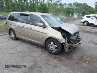 2006 Honda Odyssey EX z VIN 5FNRL38486B405492, wystawiony jako IAAI lot #42351864 z przebiegiem 297 305 mil mil oraz . Historia ofert i sprzedaży dostępna na DreamBid. Obrazek 1.