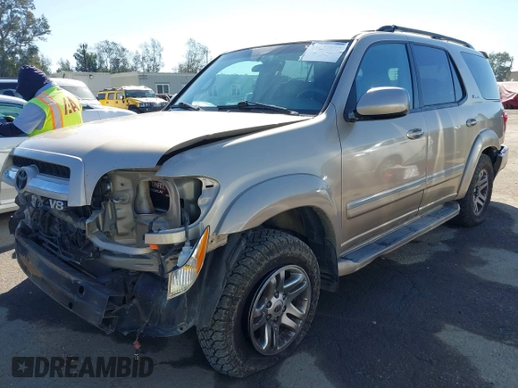 2005 Toyota Sequoia Limited with VIN 5TDZT38A05S252493, listed as a IAAI auction lot 41637977 with 244,217 mi miles and . Bid and sale history available at DreamBid. Image 18.