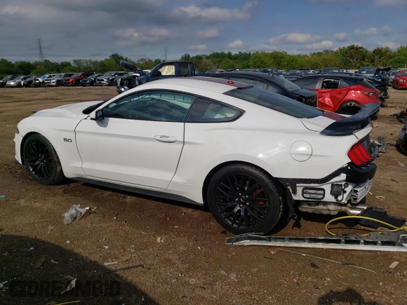 2019 Ford Mustang GT with VIN 1FA6P8CF4K5132002, listed as a Copart auction lot 58768795 with 9,615 mi miles and Salvage title. Bid and sale history available at DreamBid. Image 2.