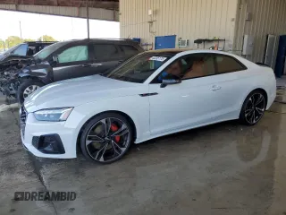 2020 Audi S5 Coupe Premium Plus with VIN WAUP4AF51LA001343, listed as a Copart auction lot 48255175 with 25,363 mi miles and Non Repairable. Bid and sale history available at carsss.com. Image 1.