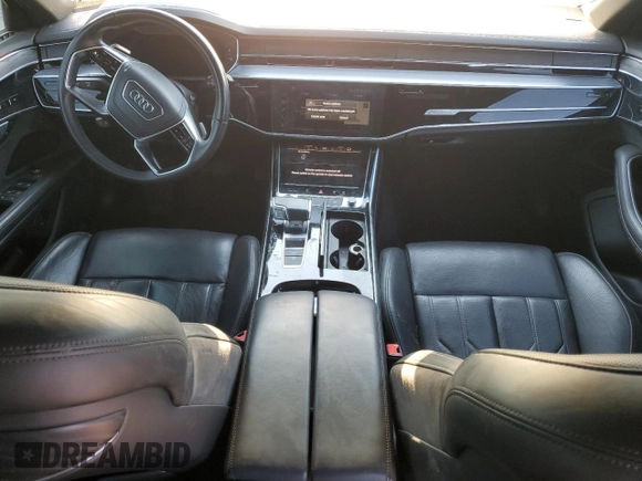 2021 Audi A8 with VIN WAU8EAF85MN015252, listed as a Copart auction lot 71368814 with 31,505 mi miles and Salvage Title. Bid and sale history available at carsss.com. Image 8.