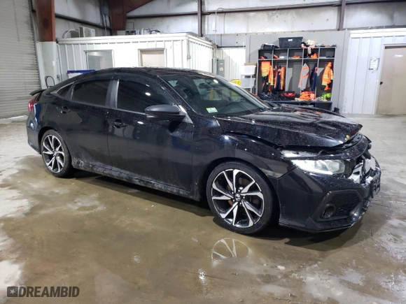 2018 Honda Civic Si Sedan with VIN 2HGFC1E51JH709305, listed as a Copart auction lot 44836445 with 110,081 mi miles and Salvage Title. Bid and sale history available at carsss.com. Image 4.