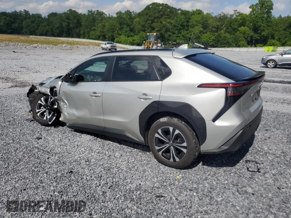 2024 Toyota bZ4X XLE with VIN JTMABACA4RA056975, listed as a Copart auction lot 58435305 with 24,205 mi miles and Salvage title. Bid and sale history available at DreamBid. Image 2.
